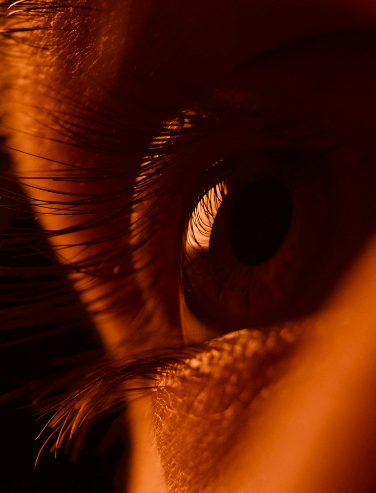 Close-up af øje